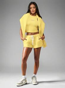 Missguided x Playboy MISSGUIDED Camiseta sin mangas tipo deportivo con espalda de tirantes para entrenamiento, correr, verano, de algodón para mujer