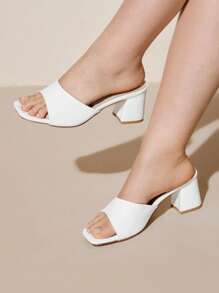 CUCCOO CURVES 大码女式简约露趾蝴蝶结装饰凉鞋，夏季休闲户外度假装