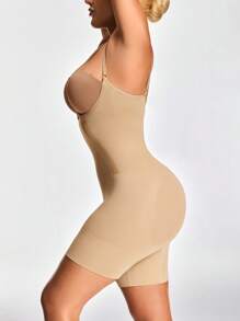 SHEIN Shape Einfarbiger nahtloser Bodysuit Shorts