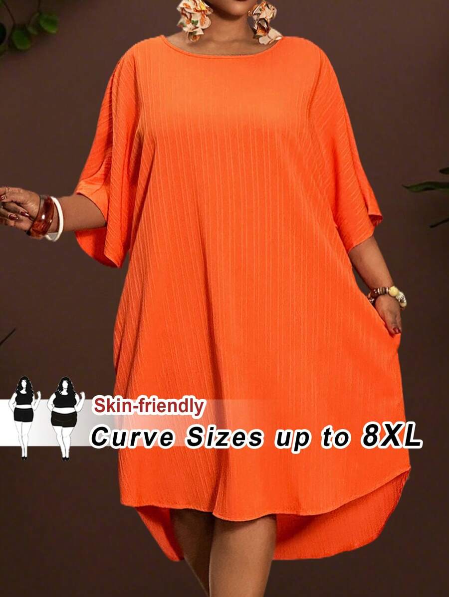 SHEIN CURVE+ Trang phục Rave/Phục sinh mới năm 2025 dành cho phụ nữ, Trang phục phong cách Old Money dành cho phụ nữ, Trang phục hòa nhạc đồng quê, Trang phục đi chơi, Fairycore, Trang phục lễ hội, Quần áo kỳ nghỉ nhiệt đới dành cho phụ nữ, Trang phục mùa hè dành cho phụ nữ, Mùa hè, Trang phục kỳ nghỉ Ravsummer/Đồng quê/Bãi biển/Trang phục bãi biển/Trang phục bãi biển - trái cam - Xem 1