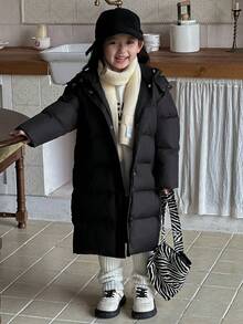 DAZY Young Girls Padded Coat, Fall Clothes - Black - View 6