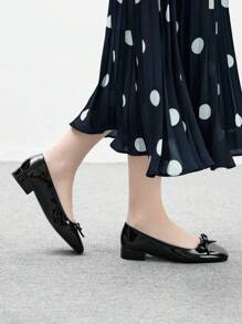 CUCCOO BIZCHIC Women's All-Match Black Casual Comfortable Slip-On Flats, Versatile For Daily Wear