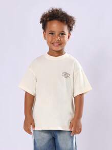 SUMWON Summer Club International Garage Car Printed Boys T-Shirt Casual Street Style Japanese Kids Graphic Tee Daily Wear - Apricot - View 2