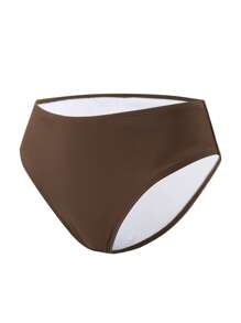 Swim Vcay Bikini Sexy Màu Trơn Cho Nữ - Cà phê nâu - Xem 4