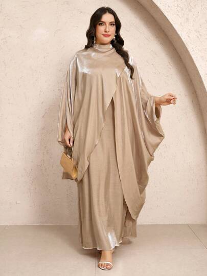 Veilorie 大码女式经典纯色长裙