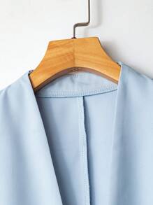 Franclia Stylish & Elegant High-End Blazer Jacket & V-Neck Sleeveless Dress 2 Pieces Set Fall Cloth For Women - Blue - View 3