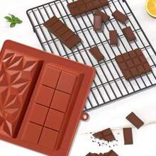 超深硅胶巧克力棒模具 - 大型迪拜开心果设计，适合制作夹心巧克力棒，非常适合劳动节和圣诞节烘焙