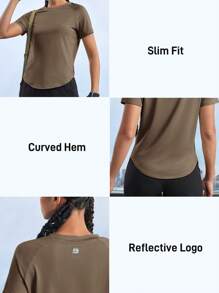 In My Nature 女士户外T恤/上衣，纯色短袖，简约时尚休闲，日常穿着