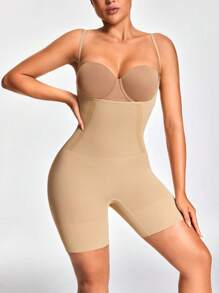 SHEIN Shape Einfarbiger nahtloser Bodysuit Shorts