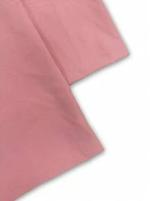 Chiquease Women's Casual Daily Solid Color Elastic Waist Pocket Pants Fall Cloth For Women - Pink - View 4