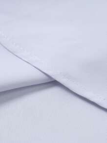 Manfinity Mode Áo sơ mi tay dài in họa tiết hình học có túi đơn hàng khuy dành cho nam - trắng - Xem 3