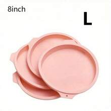 4pcs Round Shape Silicone Cake Molds Set - Non-Stick, Layered, Multi-Size (4''/6''/8''), Bread Pan, Toast Molds, Cake Tray, Kitchen Gadgets, Home Kitchen Essentials, Baking Tools, Easy Release, Space-Saving Design - Pink - View 8