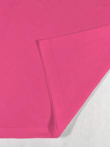 SHEIN LUNE Camiseta de talla grande estampada con "La amabilidad es gratis" - Rosa Fucsia - Ver 5