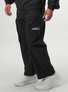 ARC 运动服慢跑裤长裤高性能下装健身房锻炼健身跑步休闲服 - 黑色 - 查看 2