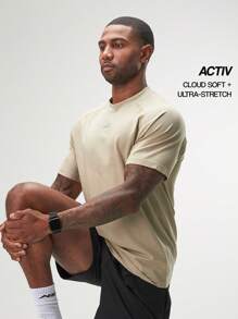 Zenith 无缝 T 恤 - 卡其色 - 查看 1