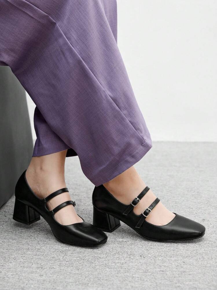 CUCCOO BIZCHIC Simple Women Mary Jane Platform High Heels, For Halloween For Christmas Spring Shoes