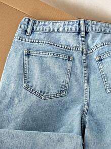 Comfortcana 女式水钻装饰口袋宽腿宽松休闲牛仔裤，闪亮水钻宽松宽腿牛仔裤，夏季，度假，俱乐部性感，乡村音乐会，外出牛仔裤，女士休闲牛仔裤，度假牛仔裤，女士休闲牛仔裤，女士宽松牛仔裤，机场，阔腿裤，街头服饰，趣味牛仔裤，巡航，返校