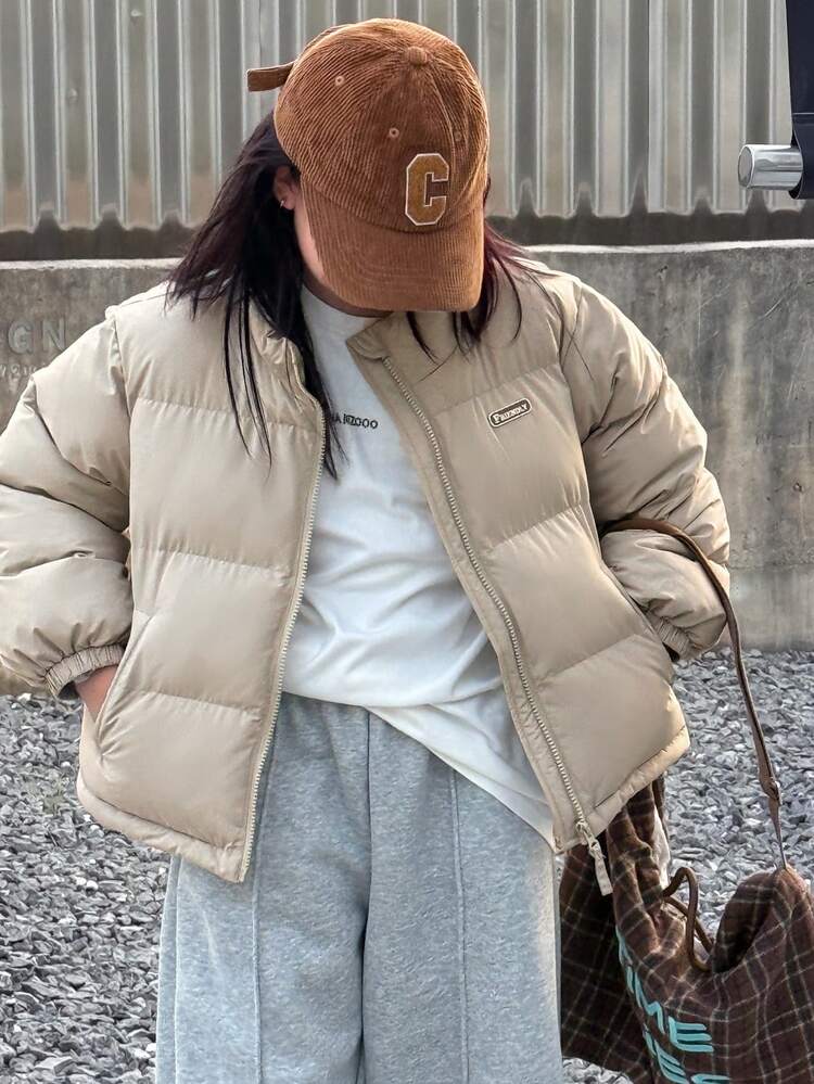 Tween Boys Winter Stand Collar Pockets Zip Padded Coat