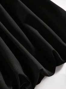 Coolane Kids Tween Girls Summer Streetwear Cute Color Block Striped Mini Bubble Athletic Skirt, Back To School ,Y2K ,Streetwear Fall Winter - Black - View 5