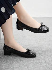 CUCCOO BIZCHIC Women's All-Match Black Casual Comfortable Slip-On Flats, Versatile For Daily Wear