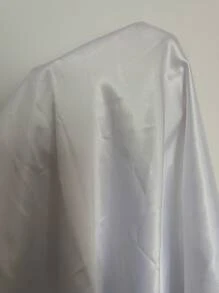 SilkySpell Elegant Lace Trim Patchwork Faux Silk Camisole Pajama Set, Plus Size - White - View 8