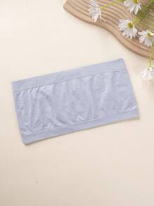 SHEIN Bộ 3 áo yếm khoét lỗ liền mạch cho nữ - Nhiều màu - Xem 4