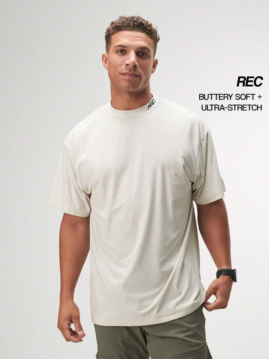 Camiseta Oversized Luxsoft - Bege - Visão 1