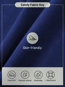 In My Nature 女士圆领长袖印花休闲户外上衣 - 寶藍色 - 查看 3