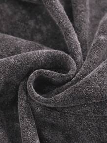 Manfinity EMRG 男士不对称剪裁破洞流苏水洗雪花 T 恤，春夏男装，男友礼物破洞超大 T 恤，垃圾服装撕破 T 恤，2000 年代风格 - 淺灰紫 - 查看 7