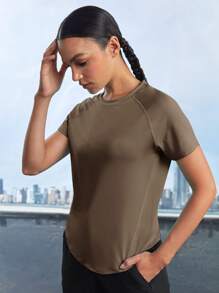 In My Nature 女士户外T恤/上衣，纯色短袖，简约时尚休闲，日常穿着