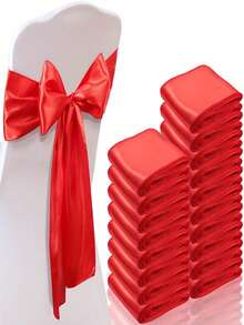 10 piezas de cintas para sillas de satén, lazos de cinta para sillas de boda, corbatas de seda para sillas para recepciones, restaurantes, eventos, banquetes, cumpleaños, hoteles, fiestas, decoración de sillas con lazos, decoración para fiestas