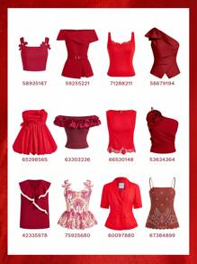 MOTF PREMIUM BELTED SPLIT HEM BLOUSE - Red - View 8