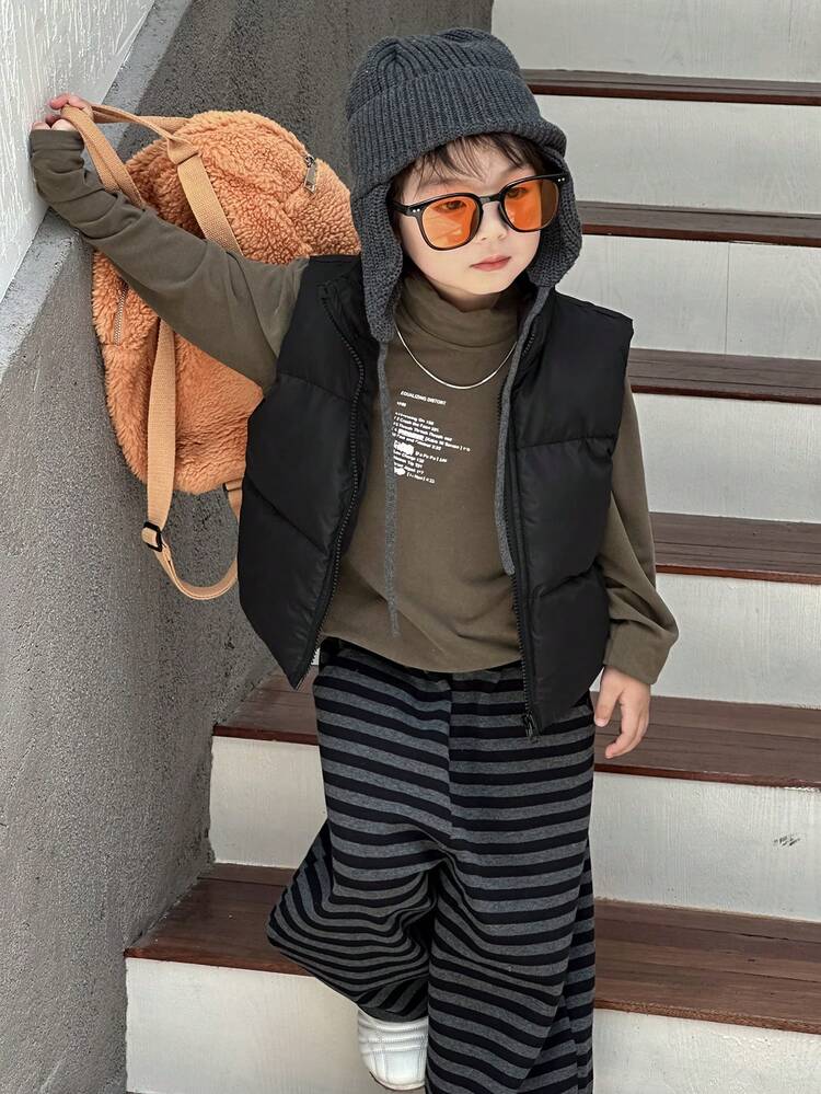 Young Boys ' Casual Loose Fit Street Style Vest