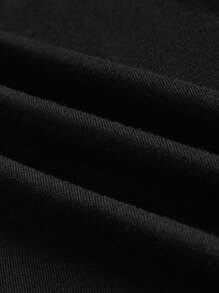 SHEIN BASICS Casual Solid Color Batwing Loose Fit Plus Size T-Shirt