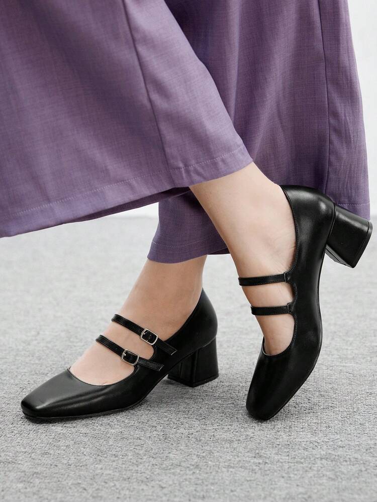 CUCCOO BIZCHIC Simple Women Mary Jane Platform High Heels, For Halloween For Christmas Spring Shoes