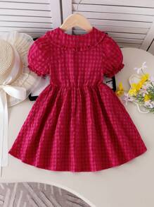 Elladie kids 年轻女孩可爱蝴蝶结装饰无袖舒适仙女风格时尚黄色连衣裙，春夏 - 黃色 - 查看 2