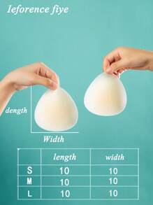 SHEIN 2pcs Women Sexy Triangle Cup Nipple Covers - Beige - View 4