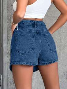 Falda pantalón rígida 100% algodón con detalles de aberturas