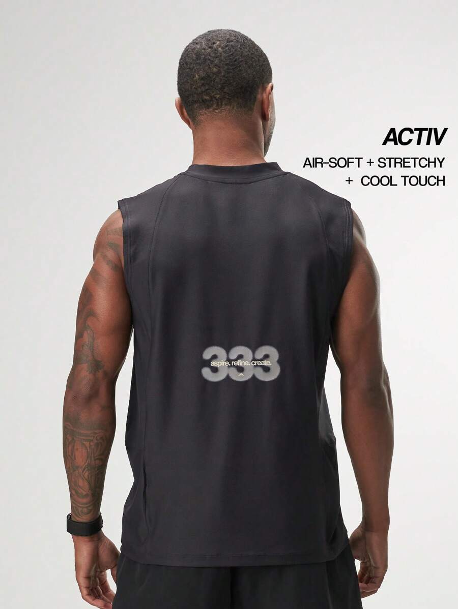 Arc Men's Aspire Performance Tank - Black - View 1