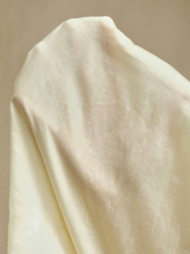 New Design Embroidered Elegant Niche Women Shirt, Butter Yellow