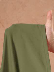 Slaydiva Bộ 3 áo không tay thường ngày cho nữ, áo cánh dài tay và quần dài - xanh quân đội - Xem 7