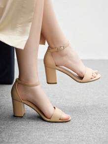 CUCCOO BIZCHIC Giày sandal đế xuồng mũi tròn thời trang thoải mái cho nữ đế dày đa năng - Màu be - Xem 3