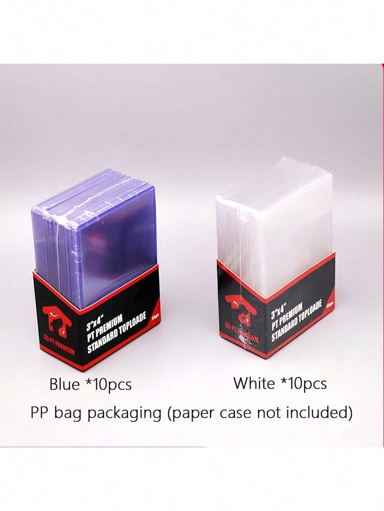 Vỏ bảo vệ thẻ bóng chày màu xanh và trắng bằng nhựa cứng, Vỏ đựng thẻ cao cấp cho thẻ giao dịch, Giá đựng thẻ cho trò chơi bóng chày bóng đá thể thao Bao bì túi PP (Không bao gồm hộp giấy) - Nhiều màu - Xem 9