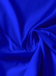 SHEIN LUNE 大码吊带背心和上衣，夏季时尚 - 寶藍色 - 查看 3