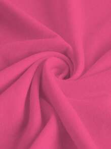 SHEIN LUNE Camiseta de talla grande estampada con "La amabilidad es gratis" - Rosa Fucsia - Ver 6