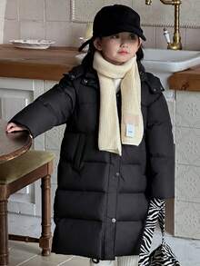 DAZY Young Girls Padded Coat, Fall Clothes - Black - View 7