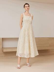 MOTF SQUARE TOE PU LEATHER HEELED SANDALS - Dusty Pink - View 10