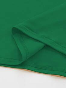 Manfinity Dauomo Men's T-Shirt With Brazil 7 Letter And Number Print - Green - View 7