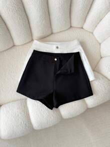 Airaco 女士纯色简约时尚裤子，适合夏季