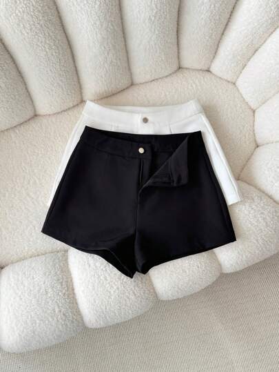 Airaco Pantalones de unicolor, simples y de moda, apropiados para el verano